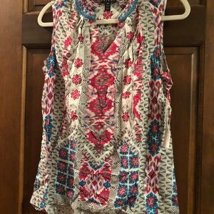 Aztec Beaded Tank Top